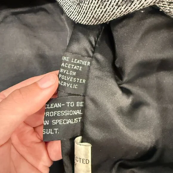 Black Genuine Leather Jacket - Picture 8 of 9